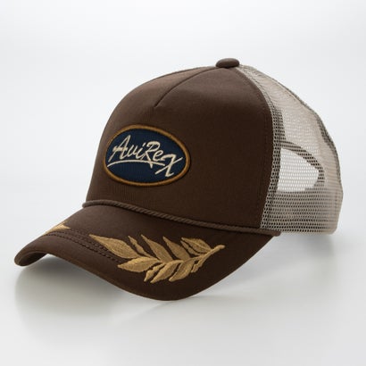 AX EX AARC OVAL WAPPEN MESH CAP （ブラウン）｜詳細画像