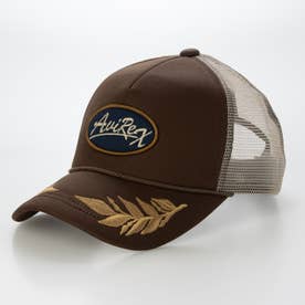 AX EX AARC OVAL WAPPEN MESH CAP （ブラウン）