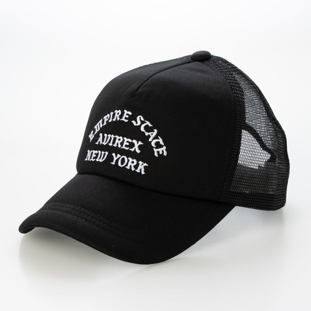 AX EX VARSITY LOGO TWILL MESH CAP （ブラック）