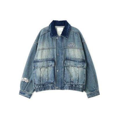 L－L／S OVERSIZED WAPPEN DENIM J （ピンク）｜詳細画像