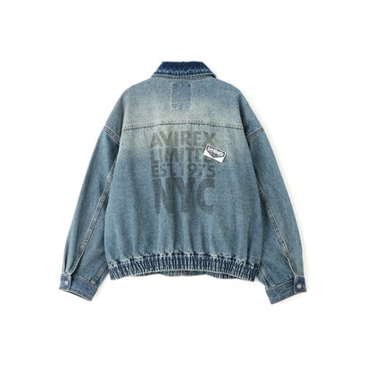 L－L／S OVERSIZED WAPPEN DENIM J （ピンク）｜詳細画像