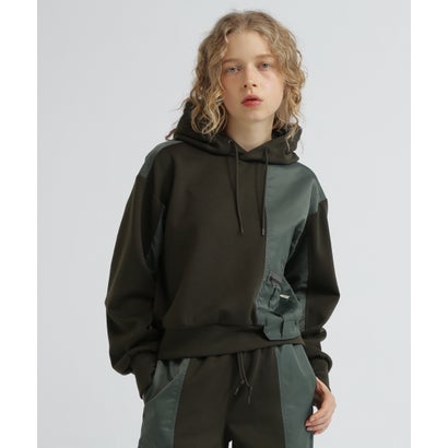 アヴィレックス AVIREX NYLON PATCH COMBI PARKA/ナイロンパッチコンビパーカー （ブラック）｜詳細画像