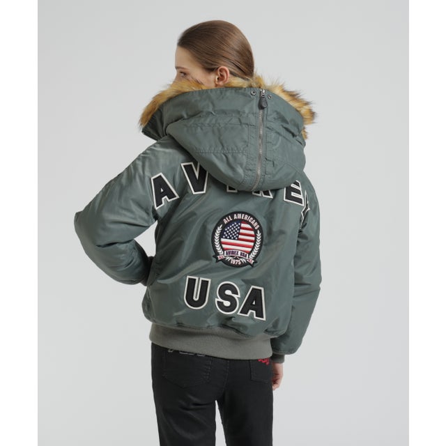 L－N－2B BIG LOGO ＂FLAG＂ （セージ1）