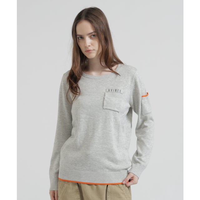 DS L ー L／S FATIGUE KNIT （ライトグレー3）