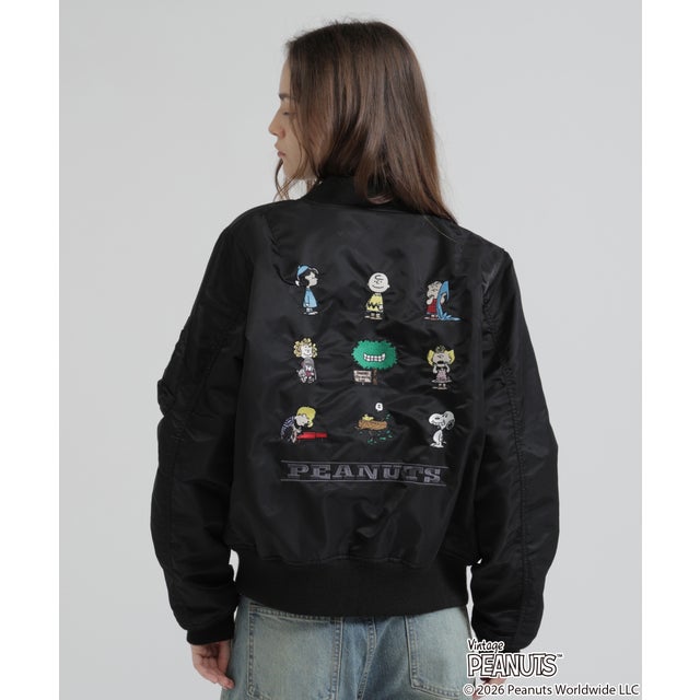《AVIREX×PEANUTS》PEANUTS COLLECTION MA-1 （ブラック）