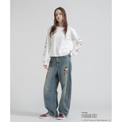 《AVIREX×PEANUTS》COLORFUL L/S T-SHIRT （ブラック）｜詳細画像
