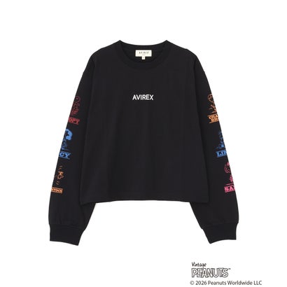 《AVIREX×PEANUTS》COLORFUL L/S T-SHIRT （ブラック）｜詳細画像