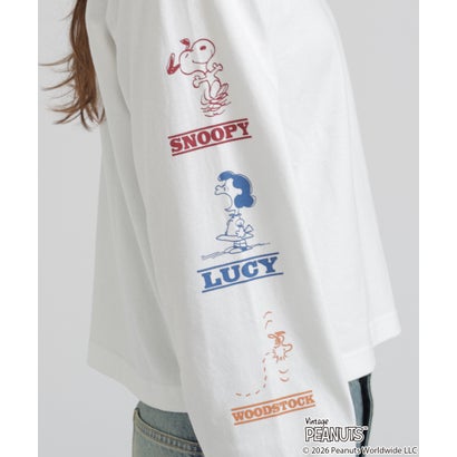 《AVIREX×PEANUTS》COLORFUL L/S T-SHIRT （ホワイト）｜詳細画像