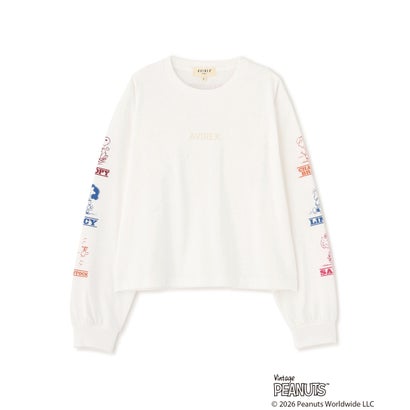 《AVIREX×PEANUTS》COLORFUL L/S T-SHIRT （ホワイト）｜詳細画像