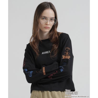 《AVIREX×PEANUTS》COLORFUL L/S T-SHIRT （ホワイト）｜詳細画像
