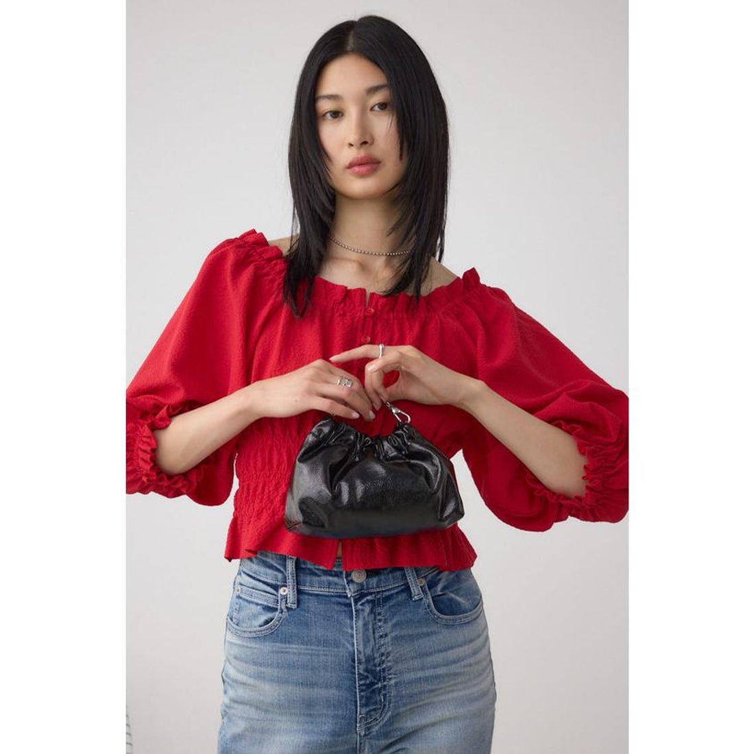 アズールバイマウジー AZUL BY MOUSSY メタルチェーンポシェットバッグ 
