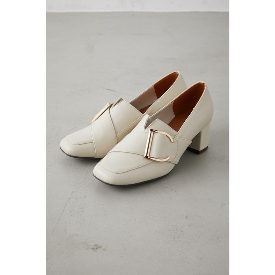 アズールバイマウジー AZUL BY MOUSSY DIAGONAL BELT BUCKLE LOAFER 