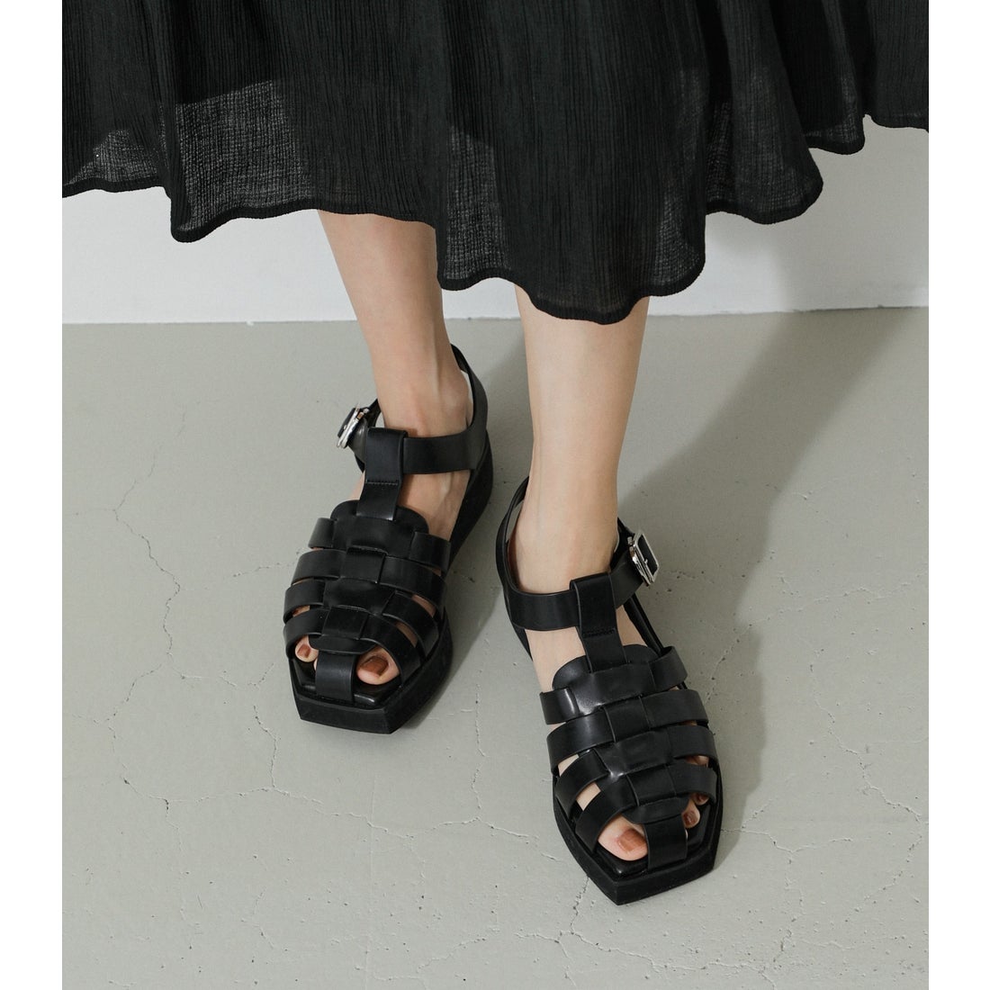 AZUL BY MOUSSY GURKHA SANDALS BLK -靴＆ファッション通販 ロコンド〜自宅で試着、気軽に返品