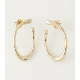 ROUND NUANCE EARRINGS L/GLD1