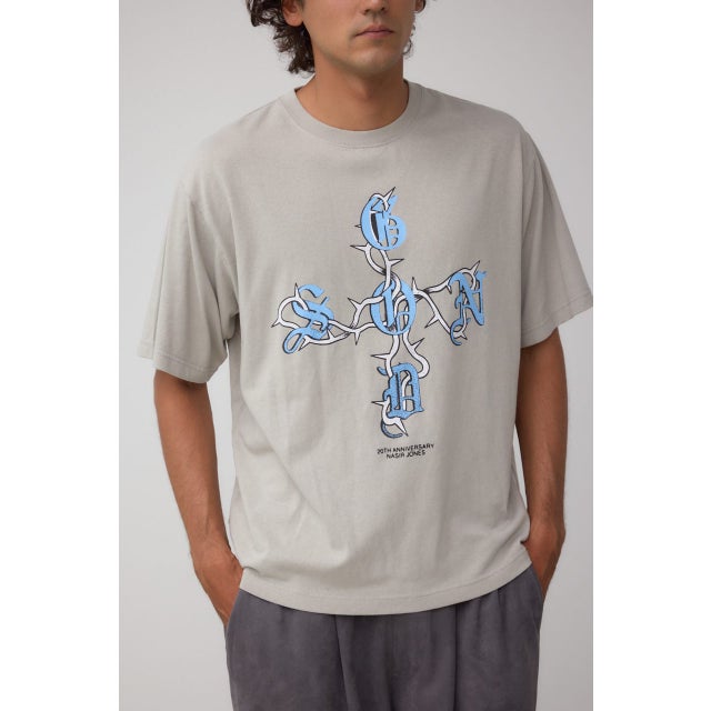 ビンテージラップ半袖TEE GRY