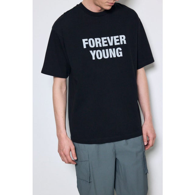 FOREVER YOUNG半袖Tシャツ BLK