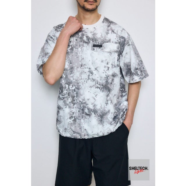 SHELTECH Light ポケットTシャツ 柄GRY5
