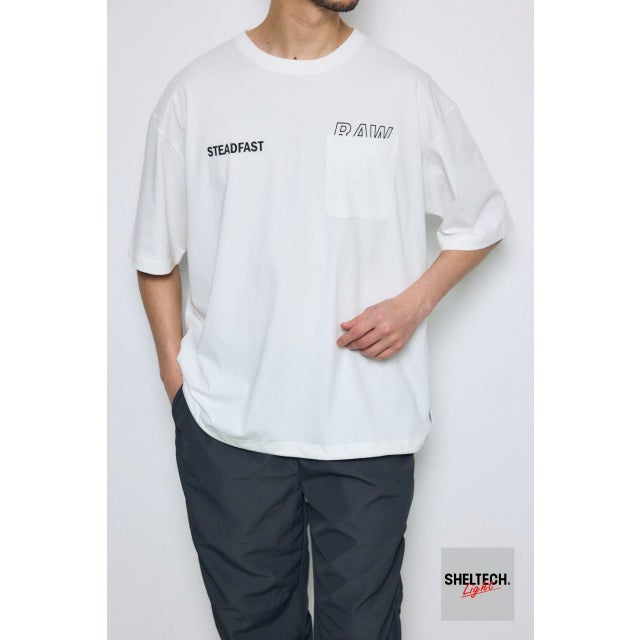 SHELTECH Light ポケット付きTシャツ WHT