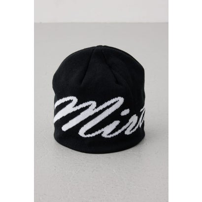 ロゴデザインニット帽 柄BLK5｜詳細画像