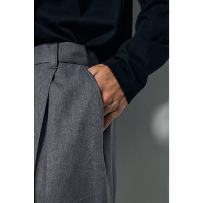 ウールライクテーパードパンツ T.GRY｜詳細画像