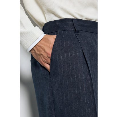 ウールライクテーパードパンツ 柄GRY5｜詳細画像