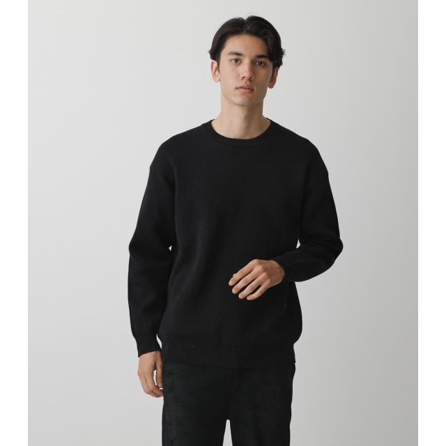 
                    SWEATTER C／N PULLOVER BLK