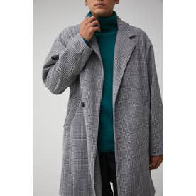 WASHABLE OVER CHESTER COAT 柄BLK5