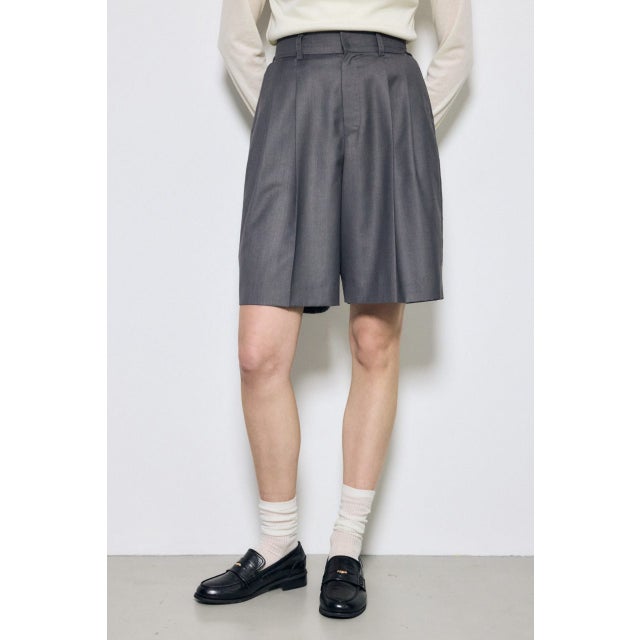 タックハーフパンツ T.GRY