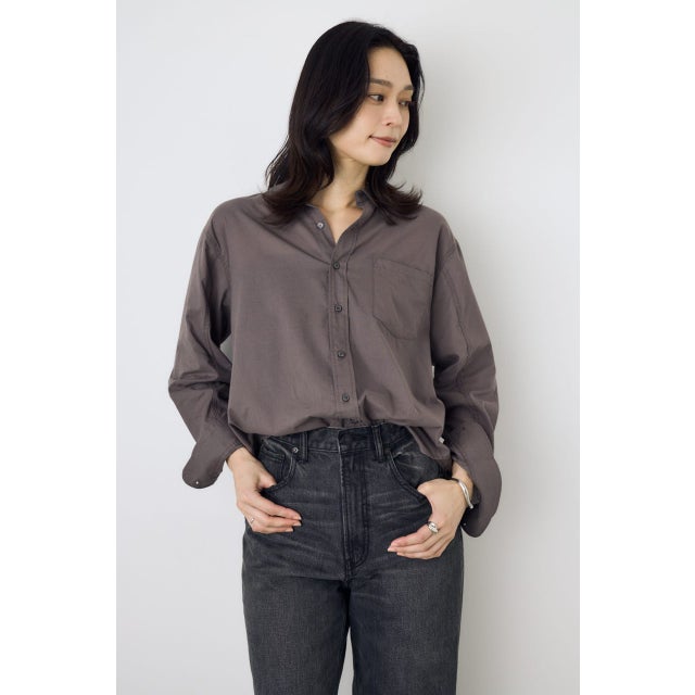ベーシックコットンシアーシャツ C.GRY