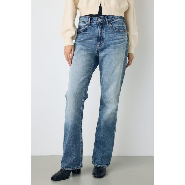 AZUL DENIM セミフレアデニム BLU