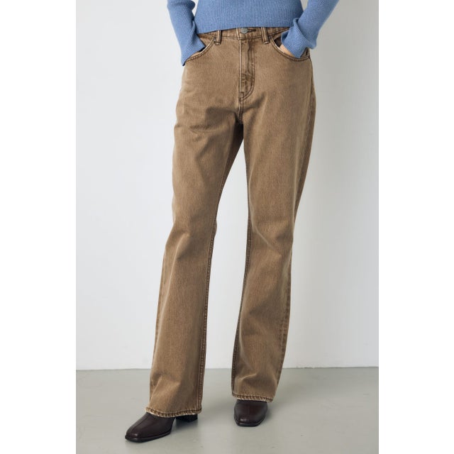 AZUL DENIM セミフレアデニム BRN