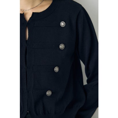 ナポレオンニットカーディガン BLK｜詳細画像