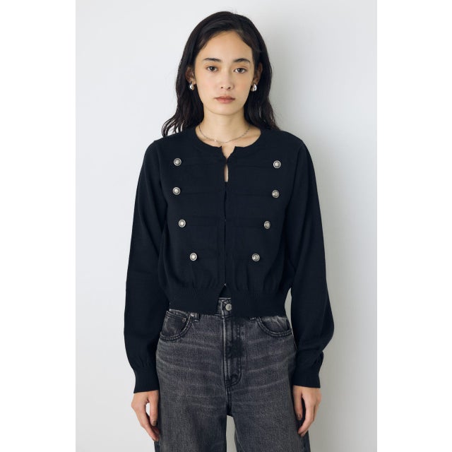 ナポレオンニットカーディガン BLK