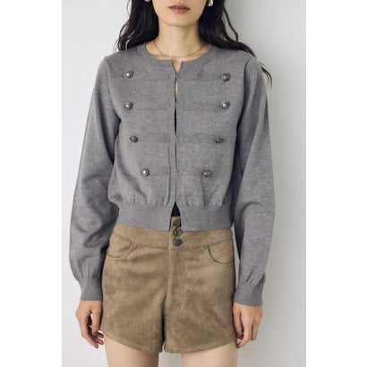 ナポレオンニットカーディガン T.GRY｜詳細画像