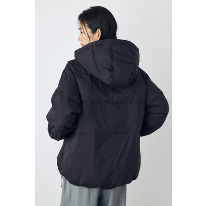 着丈バリエB-HEAT中綿フードブルゾン BLK｜詳細画像