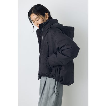 着丈バリエB-HEAT中綿フードブルゾン BLK｜詳細画像