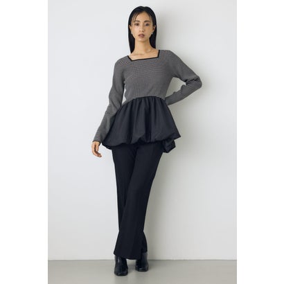 バルーンドッキングニットトップス T.GRY｜詳細画像