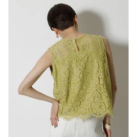 SCALLOP LACE TOPS LIME