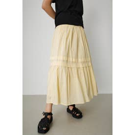 COTTON TIERED SKIRT L/YEL1