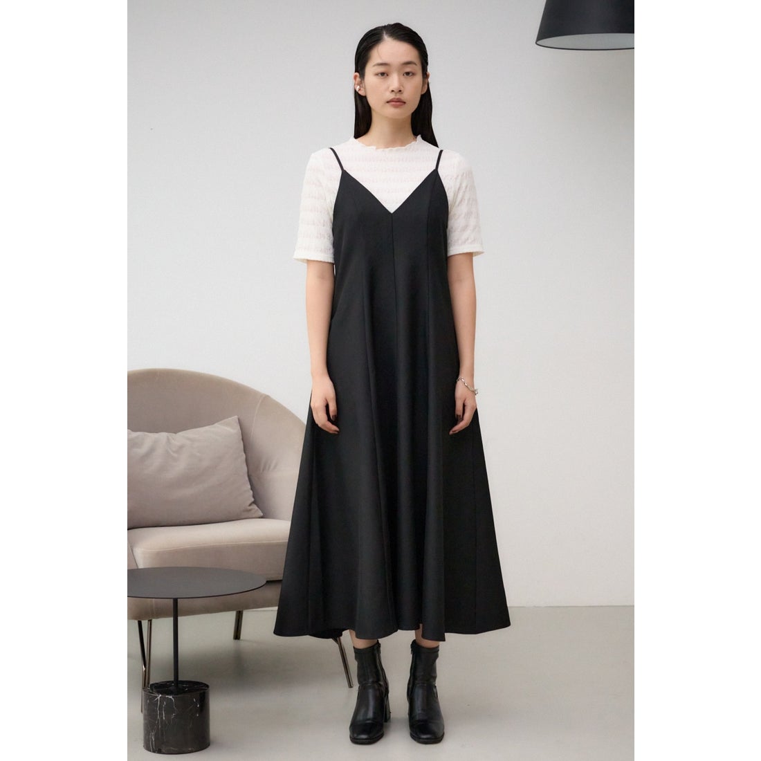 AZUL BY MOUSSY シアーインナーセットキャミソールワンピース L/BRN1