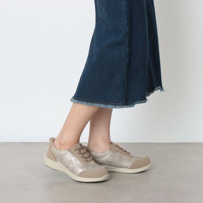 スパットシューズ（コンフォートタイプ）防水 幅広 4E 手を使わずに履ける【22.5cm～25.0cm】 （OAK）｜詳細画像