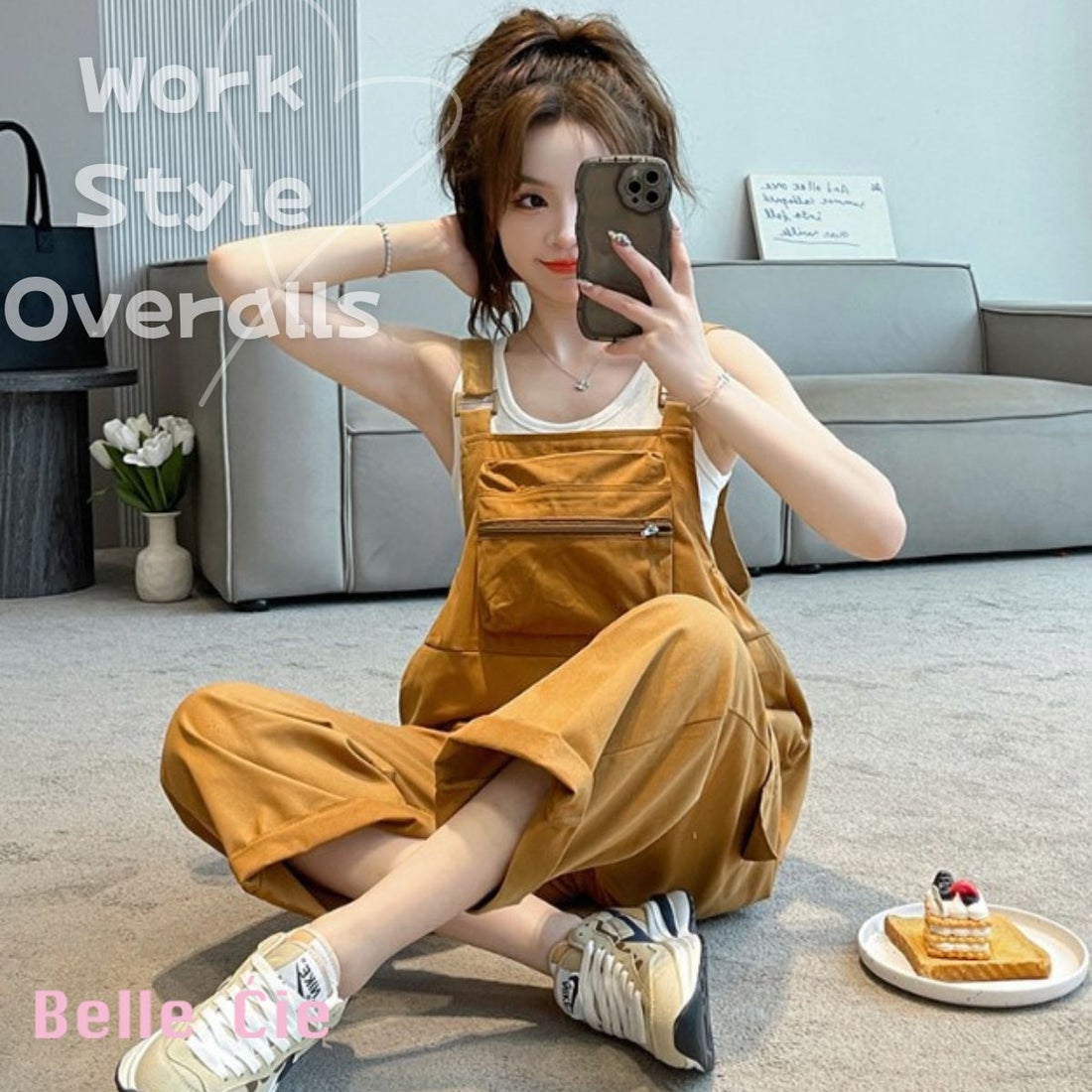 ベルシー Belle Cie サロペット オールインワン パンツ ワーク