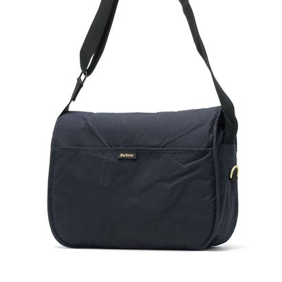 ショルダーバッグ ブランド おしゃれ ショルダー フラップ PC収納 横型 綿 コットン A4 9.3L TRANSPORT RIEVER CROSSBODY BAG UBA0745 （navy）｜詳細画像