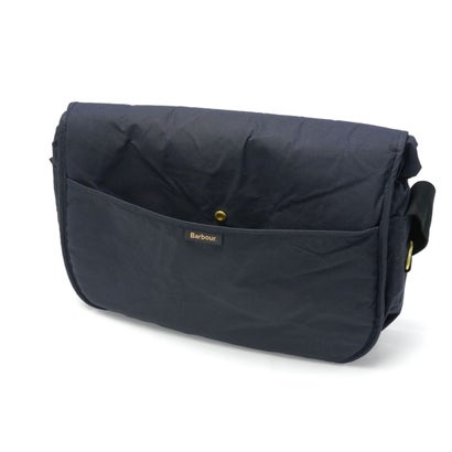 ショルダーバッグ ブランド おしゃれ ショルダー フラップ PC収納 横型 綿 コットン A4 9.3L TRANSPORT RIEVER CROSSBODY BAG UBA0745 （navy）｜詳細画像