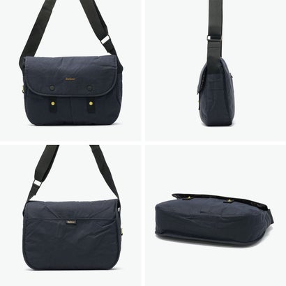 ショルダーバッグ ブランド おしゃれ ショルダー フラップ PC収納 横型 綿 コットン A4 9.3L TRANSPORT RIEVER CROSSBODY BAG UBA0745 （navy）｜詳細画像
