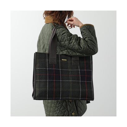 Barbour トートバッグ Turnberry LBA0424 チェック （OL91/グリーン他）｜詳細画像