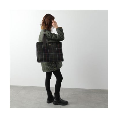 Barbour トートバッグ Turnberry LBA0424 チェック （OL91/グリーン他）｜詳細画像