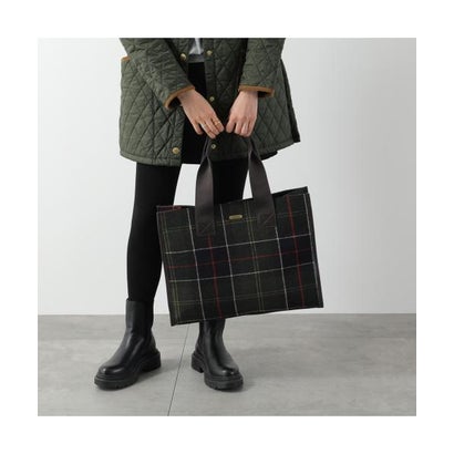 Barbour トートバッグ Turnberry LBA0424 チェック （OL91/グリーン他）｜詳細画像