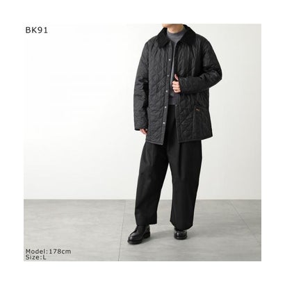 バブアー Barbour Barbour キルティング ジャケット MQU0001 LIDDESDALE QUILTED （BK91/ブラック）｜詳細画像