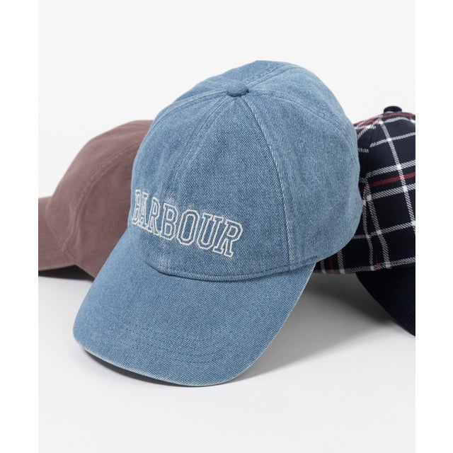 barbour emily denim cap （ブルー）